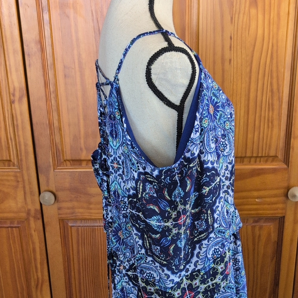 Bisou Bisou Patterned Half Sleeve Midi Dress 18W              CC113 - Picture 2 of 9